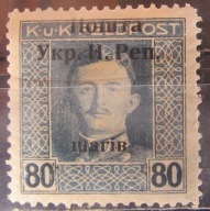 Austria stary znaczek z nadrukiem Ukraina Zak. (2/12