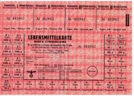 Karta żywnościowa (Lebensmittelkarte) SIERPIEŃ 1944 II WŚ GG Faksymile
