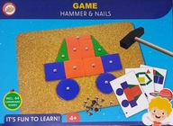 KREATYWNA PRZYBIJANKA KORKOWA MONTESSORI TABLICA Z MŁOTKIEM