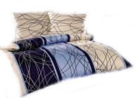 Pościel kora lux 160x200 + 2x70x80 guzik K 17325 b-x