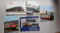 5 x Reklamy LOKOMOTA PAROWOZ KOLEJKI SZYNOWE Hobby Katalog ROCO Modellbahn