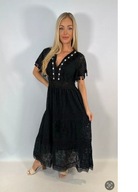 LEKKA LETNIA SUKIENKA DAMSKA W SEREK KORONKA nr 517B