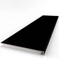 Stopnica czarna matowa z kapinosem – gładka, gres, nowoczesne schody 100x30