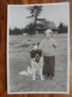 PRL dziecko dziewczynka pies 60te (1430c)