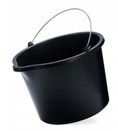 WIADERKO WIADRO BUDOWLANE CZARNE SOLIDNE 12L