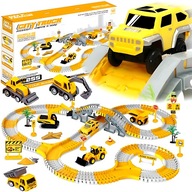 TOR SAMOCHODOWY BUDOWLANY 255 EL. AUTA POJAZDY ZESTAW DLA DZIECI