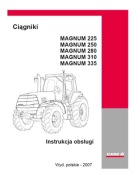 Case MAGNUM 225, 250, 280, 310, 335 - instrukcja obsługi ciągników PL