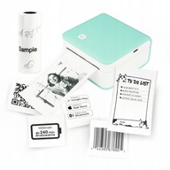 Mini drukarka termiczna Phomemo M02 PRO 300 DPI zielona zdjęć notatek