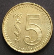 Meksyk 5 pesos 1985 - stan menniczy -