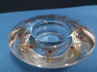 Szklany świecznik Holmegaard design