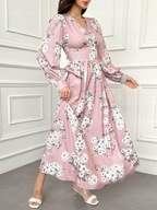 Tanio !_NOWA sukienka koktajlowa SHEIN glamour maxi_WYGODNA tył zamek_42/44