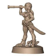 Human Pirate Crew Piratka Załogant A Pinup RPG Druk 3D