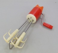 Ręczny mikser, trzepaczka na korbkę PRL - Domgos Kraków