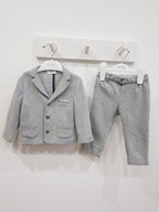 MAYORAL wizytowy komplet zestaw garnitur szary marynarka + spodnie 75 cm