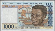 Madagaskar 1000 franków 1994 - A - stan bankowy UNC