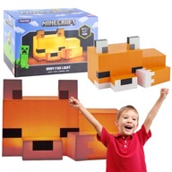 LAMPKA NOCNA MINECRAFT FOX LISEK 16CM LAMPCRAFT UNIWERSALNY PREZENT