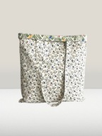 MAMAJASTUDIO Torba na zakupy,bawełniana torebka na ramię,shoperka kwiatki