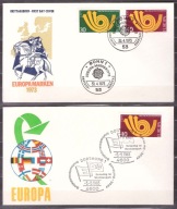 Niemcy Bund CEPT Europa koperta FDC 1973