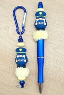 Komplet Policjant: długopis + zawieszka 6423 Oliwia Kurowska, Kuba Kurowski