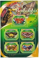 Gwinea Bissau 2016 ** cena 7,50 zł kat.7,50€ - motyle, arkusz