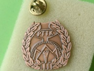 Oryg Odznaka- PTTK - GÓRSKA ODZNAKA ABSTYNENCKA- kolor miedziany