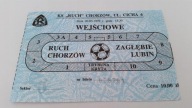 stary bilet RUCH Chorzów - ZAGŁĘBIE Lubin 20.03.99