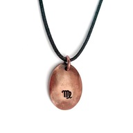 Znaki zodiaku - wisiorek z miedzi, ręcznie robiony