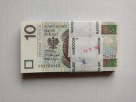 10 zł 2025 rok seria CO paczka 100 banknotów UNC