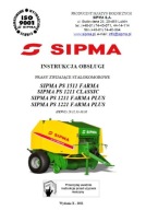 SIPMA PS 1511, 1211, 1221 - instrukcja obsługi pras zwijających (2011)