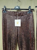 Spodnie M/L bordo/miedź blink blink sztos !!!