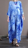 BOHO SUKIENKA MAXI jak MALOWANY JEDWAB plus size
