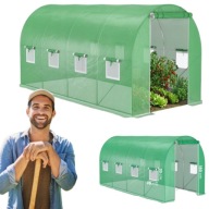 TUNEL FOLIOWY OGRODOWY SZKLARNIA SOLIDNA KONSTRUKCJA FOLIAK 2,5x4x2m10m2