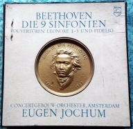 Beethoven Die 9 Sinfonien, Ouvertüren Leonore Fidelio Eugen Jochum 1969 9LP