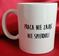 Kubek handmade z humorystycznym napisem