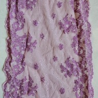 Koronka francuska elastyczna fioletowa 2,2m