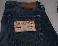 Naszywka Haftowana SAILOR MOON Logo – 10 x 5 cm