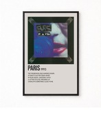 Plakat A4 z ramką THE CURE "PARIS" 21x29,7cm
