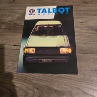 Talbot Horizon 1982 prospekt folder katalog broszura.