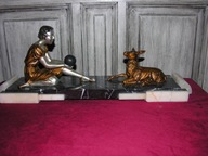 Rzeźba w stylu art deco . Sygnowana "Molins"