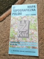 Częstochowa Wojskowa mapa topograficzna Radomsko Koniecpol Włoszczowa