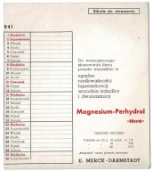 APTEKA REKLAMA BIBUŁA DO ATRAMENTU MERCK LEK MAGNESIUM 1941 OKUPACJA
