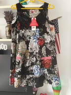 B joe Brown TUNIKA CIĄŻOWA BAŚNIOWE KWIATY KORONKA