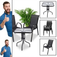 MEBLE OGRODOWE TARASOWE ZESTAW KOMPLET KAWOWY NOWY FIESTA DLA 2 OSÓB