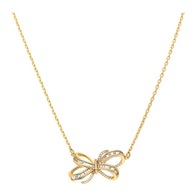 50825 CELEBRYTKA POZŁACANA 42+5 CM kokardka z cyrkoniami