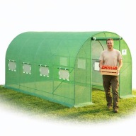 TUNEL FOLIOWY OGRODOWY 4x2,5 SZKLARNIA OGRODOWA FOLIOWA FOLIAK PAWILON 10m2