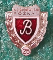 ODZNAKA KS BUDOWLANI POZNAŃ 25-LECIE - WERSJA SREBRNA