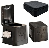 WC Toaleta Turystyczna Przenośna Biwakowa Składana Duża Stołek Skrzynka