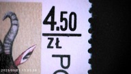 znaczek 2442 - błąd druku - rozmazana farba