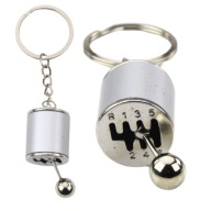 Brelok Metalowy Do Kluczy Skrzynia Biegów Ruchoma Srebrny