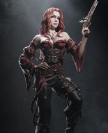 Żywica figurka piratka 1/10